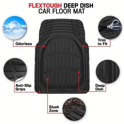 wholesale quality car pvc anti model no. slip mats set of 3 pcs